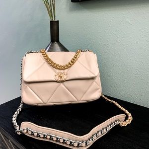 Beige sling bag